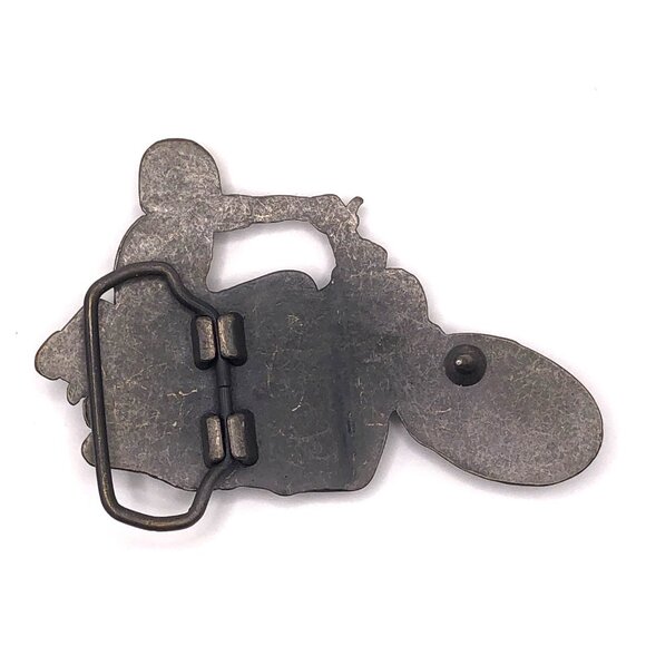 Vintage Bronze-Tone Motorcycle Rider Belt Buckle Biker Accessory - Picture 2 of 5